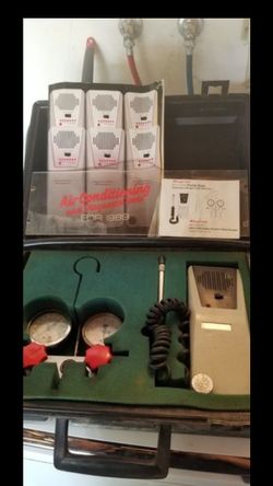 Snap-on gauges and Mac automatic halogen leak detector