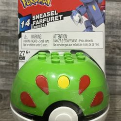 Mega Construx Pokemon Sneasel Poke Ball Building Set