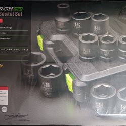 PITTSBURGH PRO 10PC. IMPACT SOCKET SET 1" DRIVE BRAND NEW 💥$100.00 💥