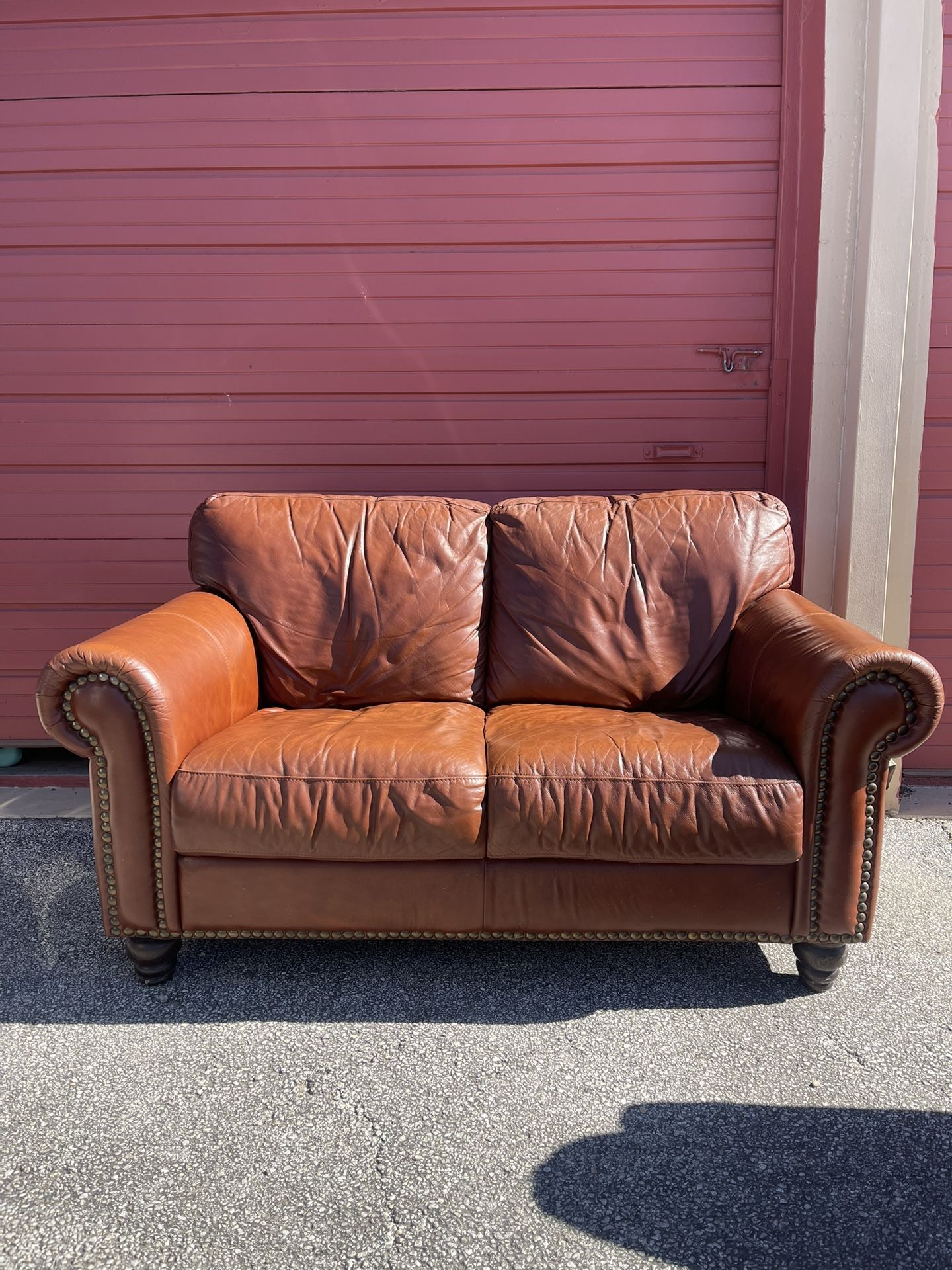 Red/Brown Leather Couches for Sale in San Antonio, TX - OfferUp