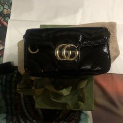 Gucci Marmont Mini Black Patent Leather NWOT