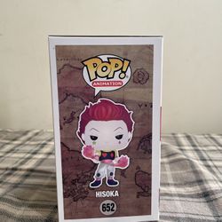 Funko Pop HUNTERXHUNTER HISOKA (652)