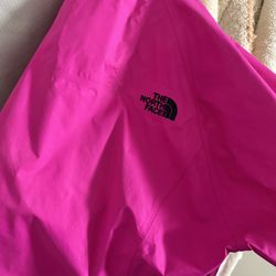 North Face Rain Jacket Bright Pink Small Size 