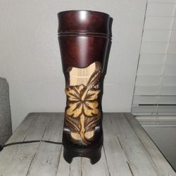 Handcarved Lamp