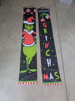 Grinch Christmas banners