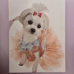Beautiful Dog Sparkle Portrait 