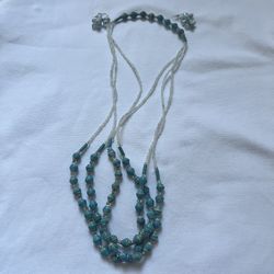 Turquoise necklace & earrings set