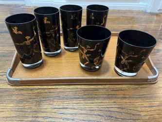 Vintage MCM Josephine Baker Federal Glass (6)