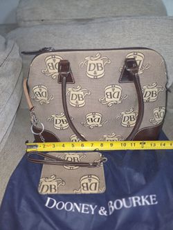 Dooney & Bourke Signature Satchel with Wristlet