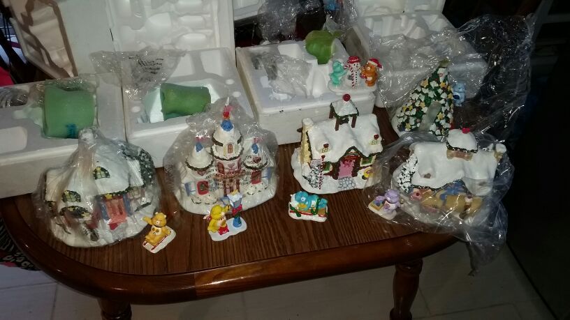 Care bears care-a-lot Christmas village