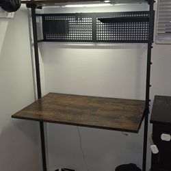 Computer Desk With Shelves 