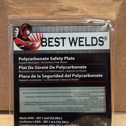 Best Welds 4-1/2 X 5-1/4 POLY CARBONATE SAFETY PLATE 932-442  - 10 PK