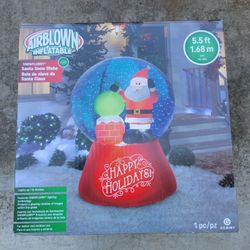 Airblown Inflatable Santa's Outhouse 