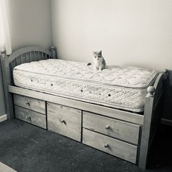 Twin Size Bed $75