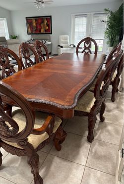 Wooden Table and Chairs Set (Real Wood)