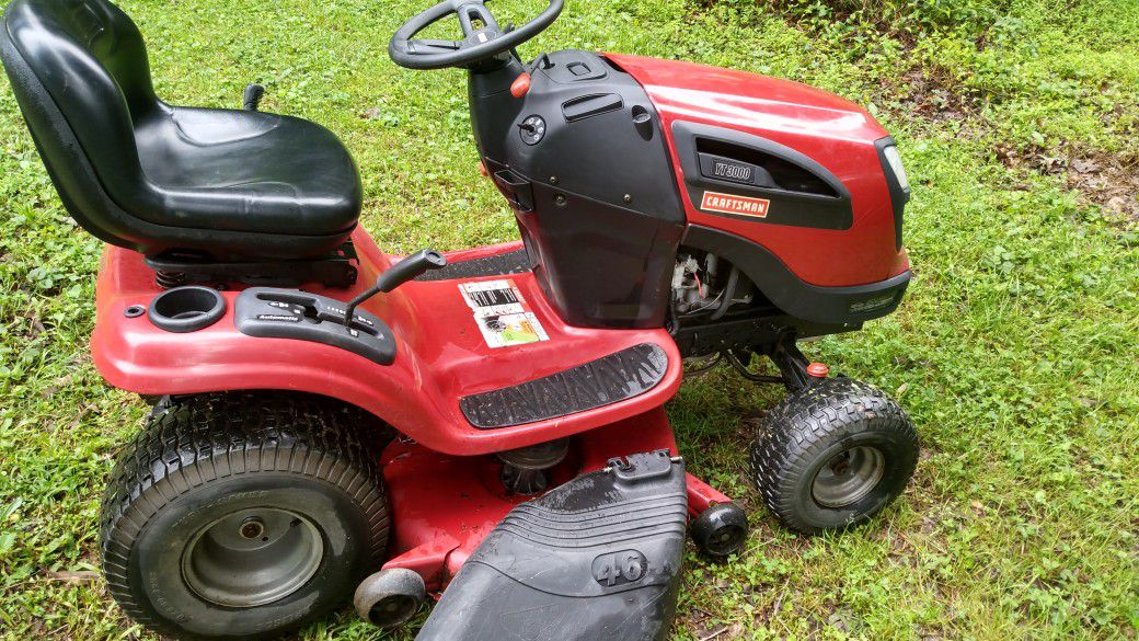 craftsman Yt 3000 riding mower 46" cut ,Ready To Mow ,delivery $50