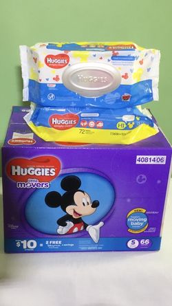 HUGGIES Little Movers size 5 PLUS Wipes