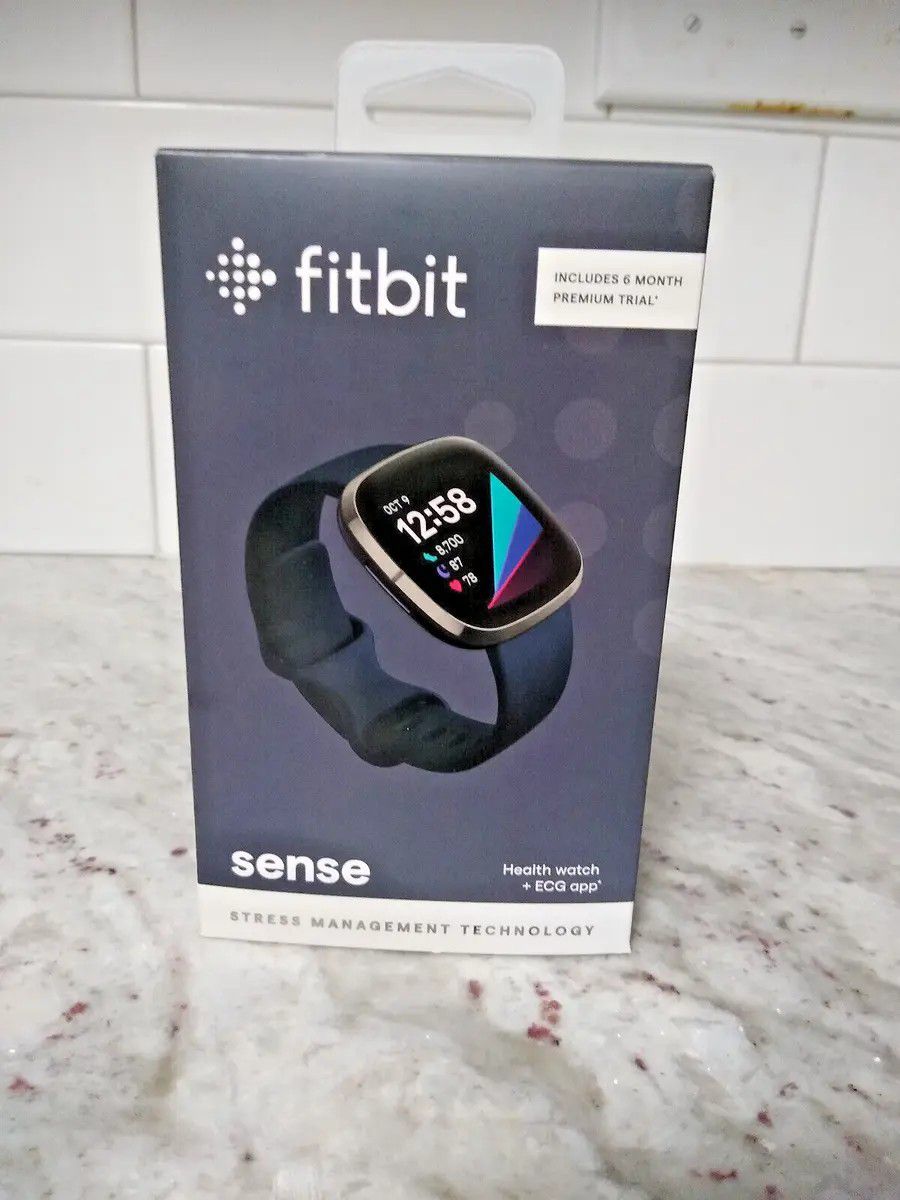 Fitbit Sense Healthtracker Smart Watch. Never used.