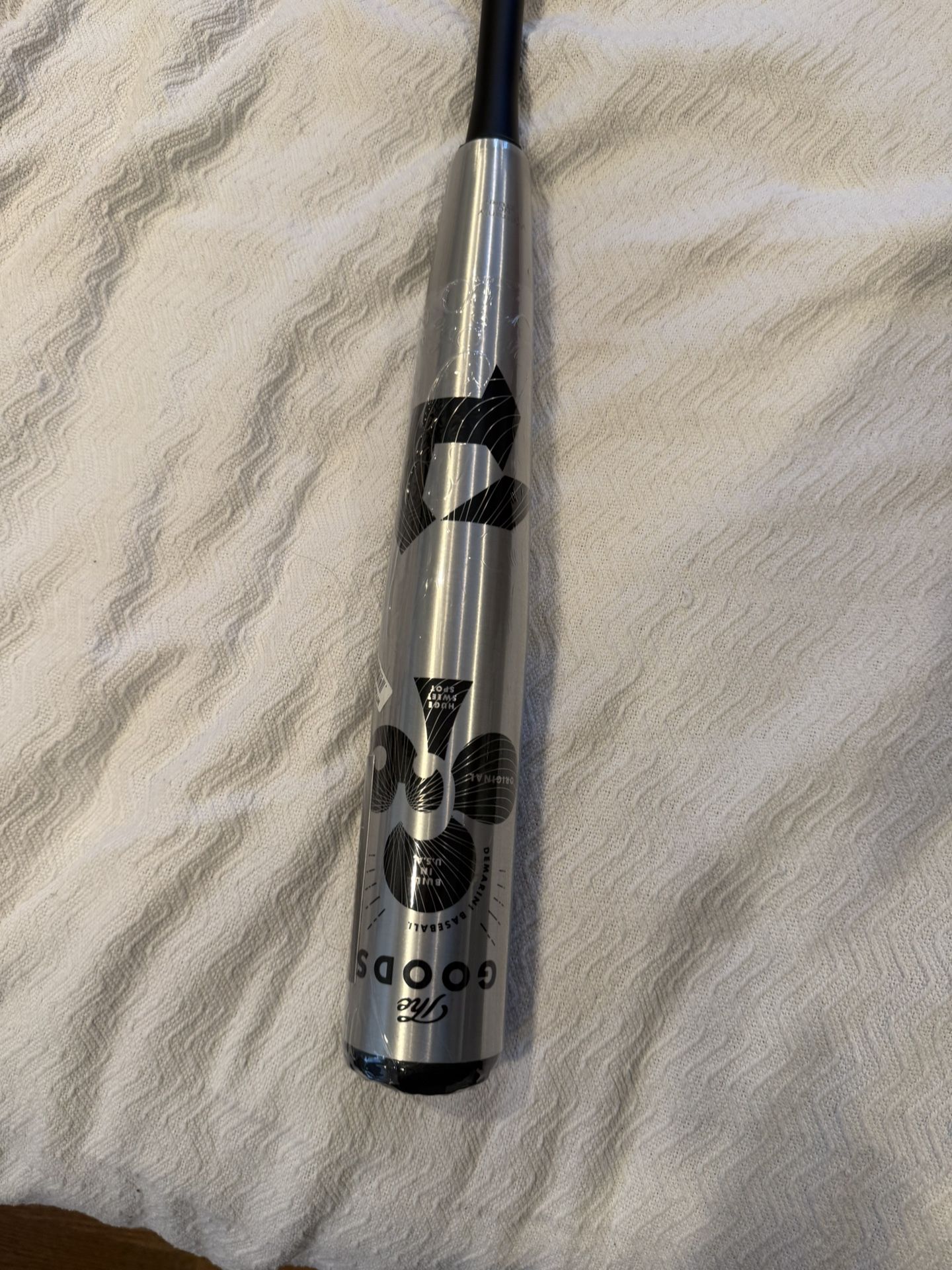 DeMarini 2022 The Goods 33”-3 BBCOR Baseball Bat - Silver/Black, 29oz