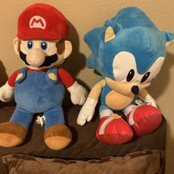 Mario & Sonic Plushies 