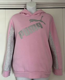 Puma Pink Hoodie with Glitter Logo Size 16 (XL)