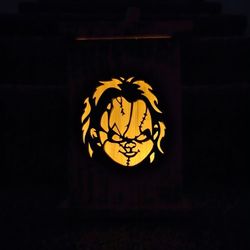 Chucky Handcrafted Halloween Lanterns – Spooky & Stylish Decor!
