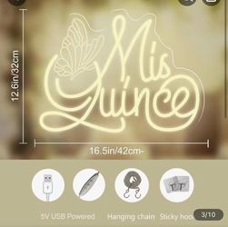 Mis Quince Sign - LED Dimmable Used once