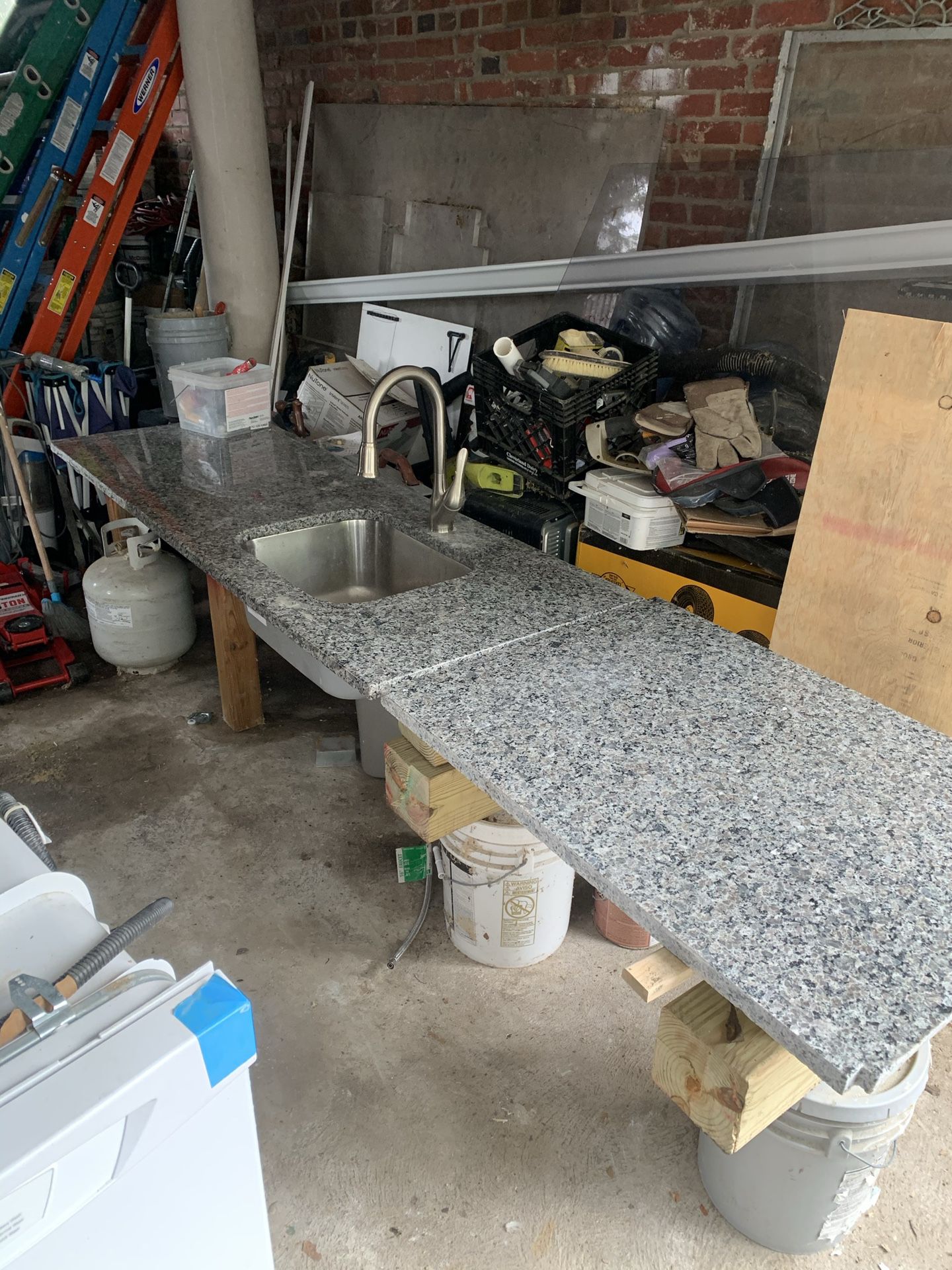 Granite Countertop with Sink and Faucet