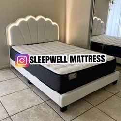 New Queen Bed Frame With Mattress 