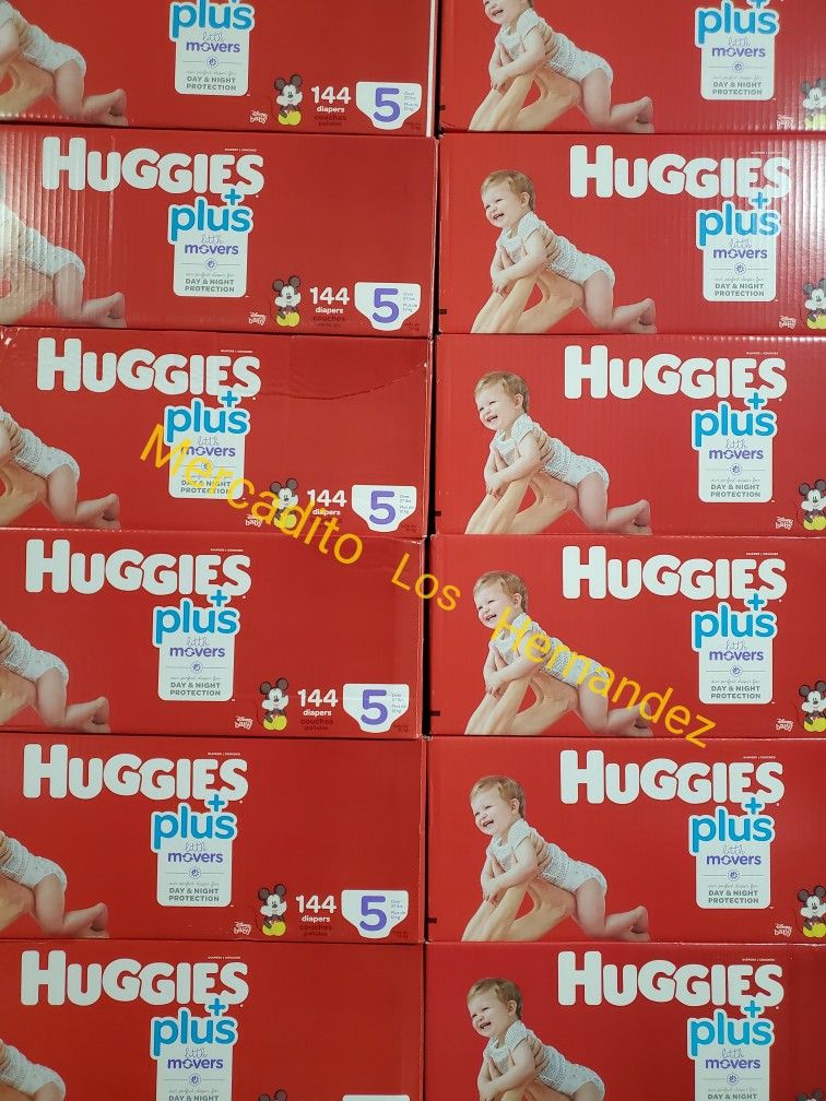 Huggies Size 5 Little Movers 156 Pañales Diapers❗️Nuevos Firm Price