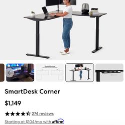 Autonomous SmartDesk Corner L shaped standing desk