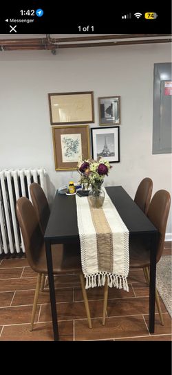 Table without chairs