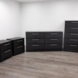 Dresser, Chest And Two Nightstands 