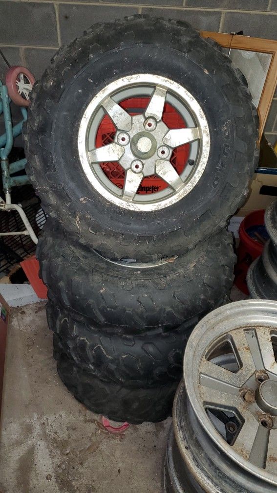 4 WHEELER TIRES AND RIMS