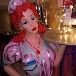 RETRO DINER WAITRESS STATUE 35 INCHES TALL