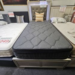Brand New 10" Thick Soft Pocket Coils Pillowtop Soft Twin Mattress