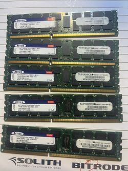 Lot of 5 Actica Act16GHR72U4 16GB RAM DDR3