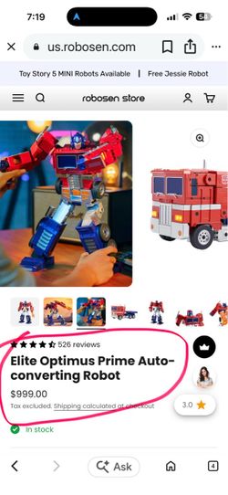 Elite Optimus Prime Auto-converting Robot