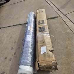 (4169-1) King--12" Hybrid Mattress and 14" Platform Bed Frame