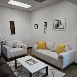 Fabric Sofa With Removable Cushions-Rosecrans 