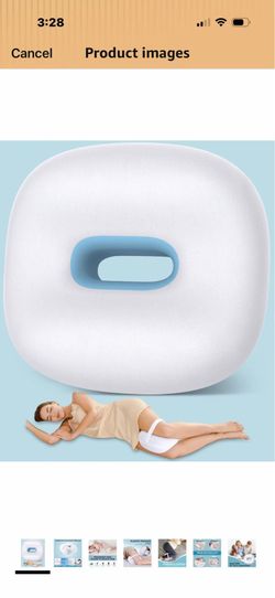 side Sleeper Knee Pillow, Memory Foam Leg Pillow, Ergonomic Between Leg Pillow Eases Back Hip Pain, Spine Alignment Sciatica Relief, Knee Pillow with 