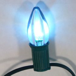 C7 Smooth Transparent White LED Bulbs / Pack Of 25 Pack