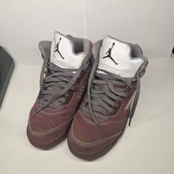 Kids Air Jordan 5 Retro Se Burgundy 