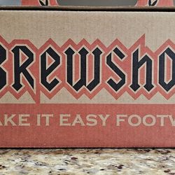 Brewshoes The Donny Shoes Brown Full Grain Leather Slip On Loafers SZ 13 US