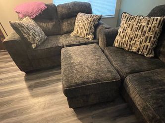 Couch, loveseat, ottoman set