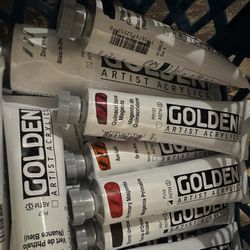 Golden Acrylic Paints-New! 25 Total