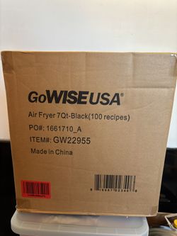 NIB GoWISE USA Air Fryer 7Qt-Black