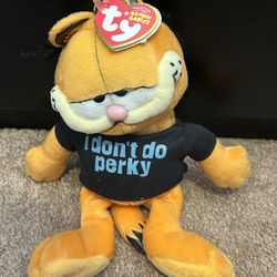 TY Beanie Baby Garfield “I Don’t Do Perky”