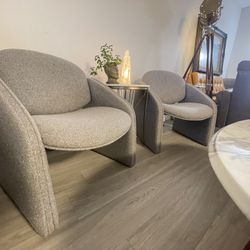 Solid Retro Mid Century Modern Chair Set