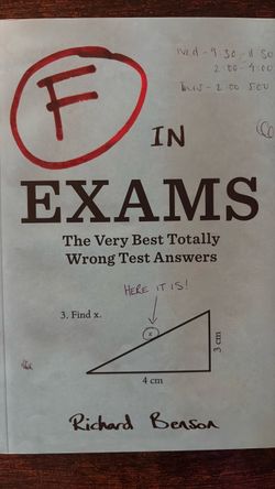 F in Exams book by Richard Benson